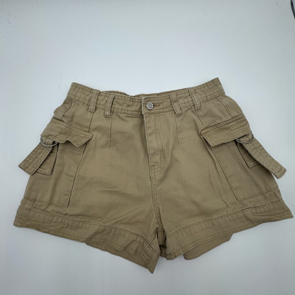 Angel Kiss Size 3/26 Tan Cargo Shorts 100% Cotton
